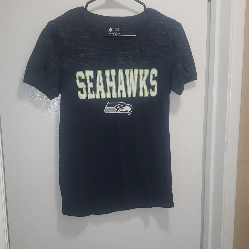 Team Apparel Seahawks  T-Shirt - Dark Blue and White